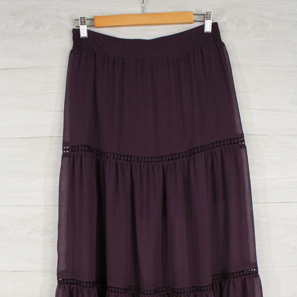 SOLD OUT!!   Express High Waisted chiffon Tiered Maxi Skirt